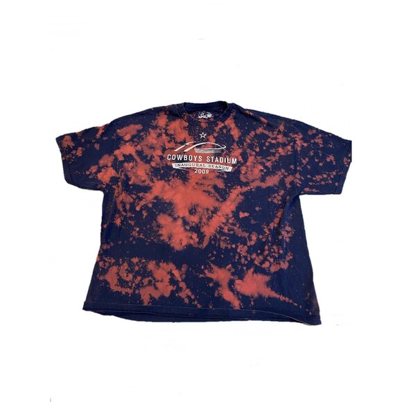 Acid Wash Dallas Cowboys Stadium 2009 T-shirt, Adult Mens 2XL, Reworked apparel, - Picture 1 of 2